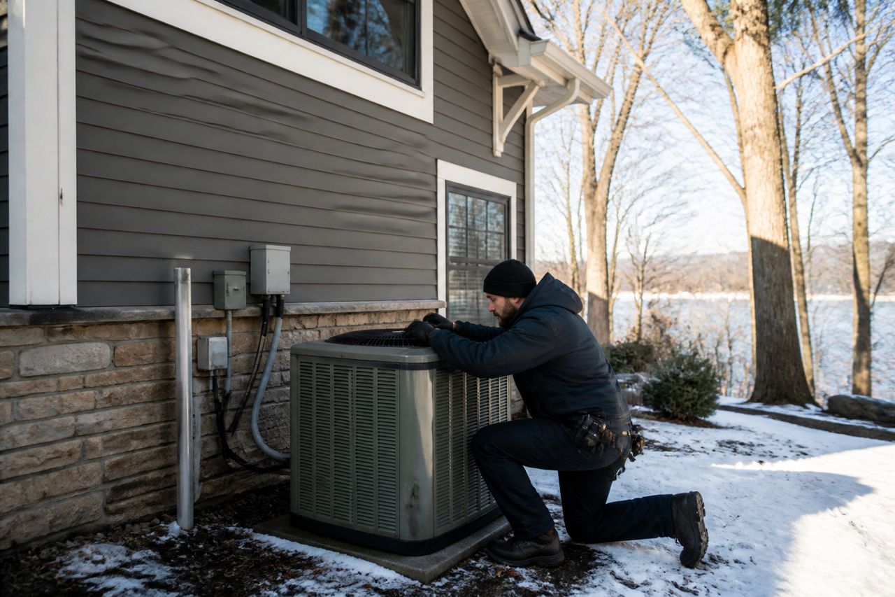 Heating and cooling project photo 2 in Lake Angelus, Michigan