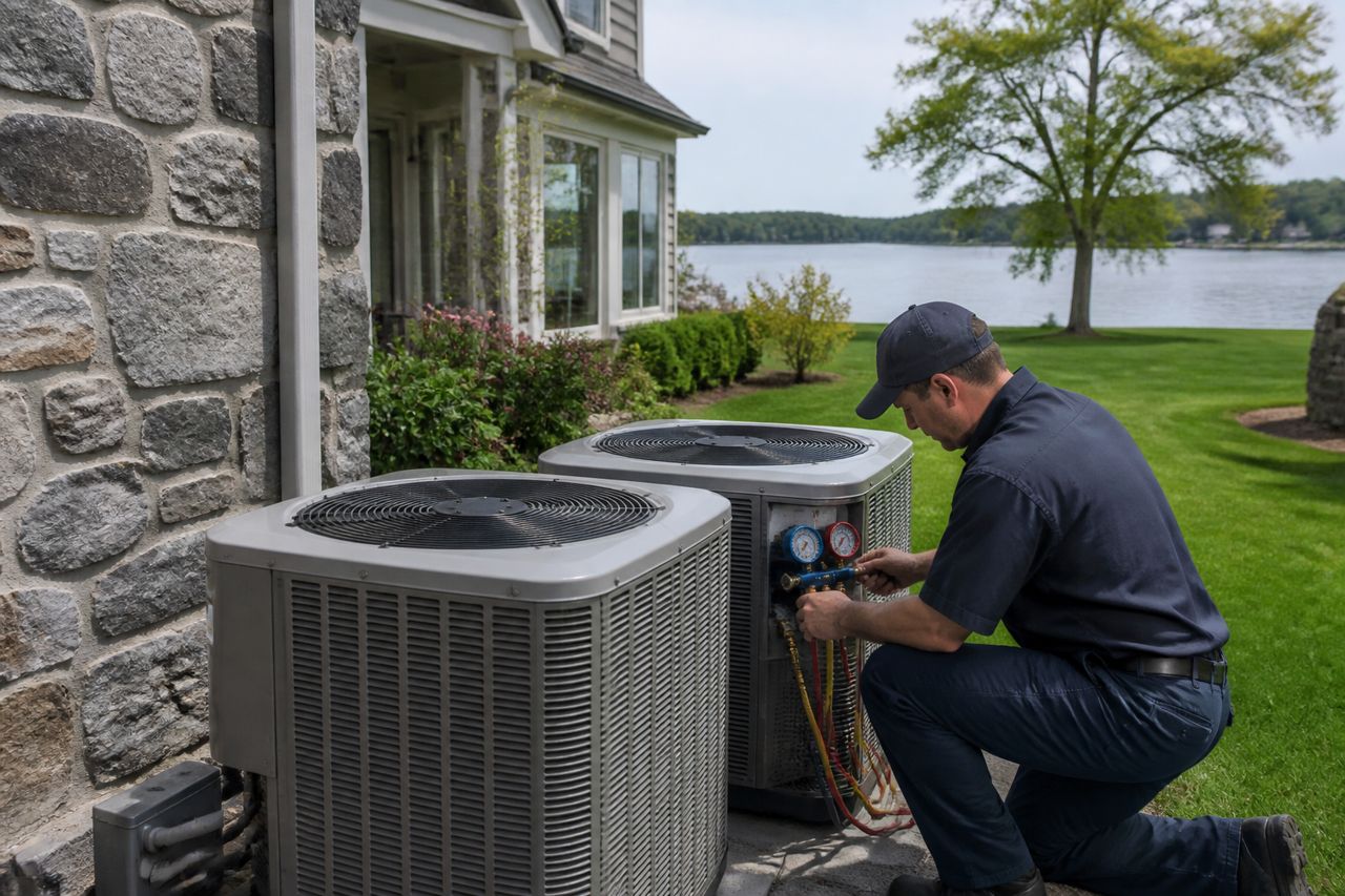 HVAC Maintenance project in Lake Angelus, MI by Fann Heating and Cooling