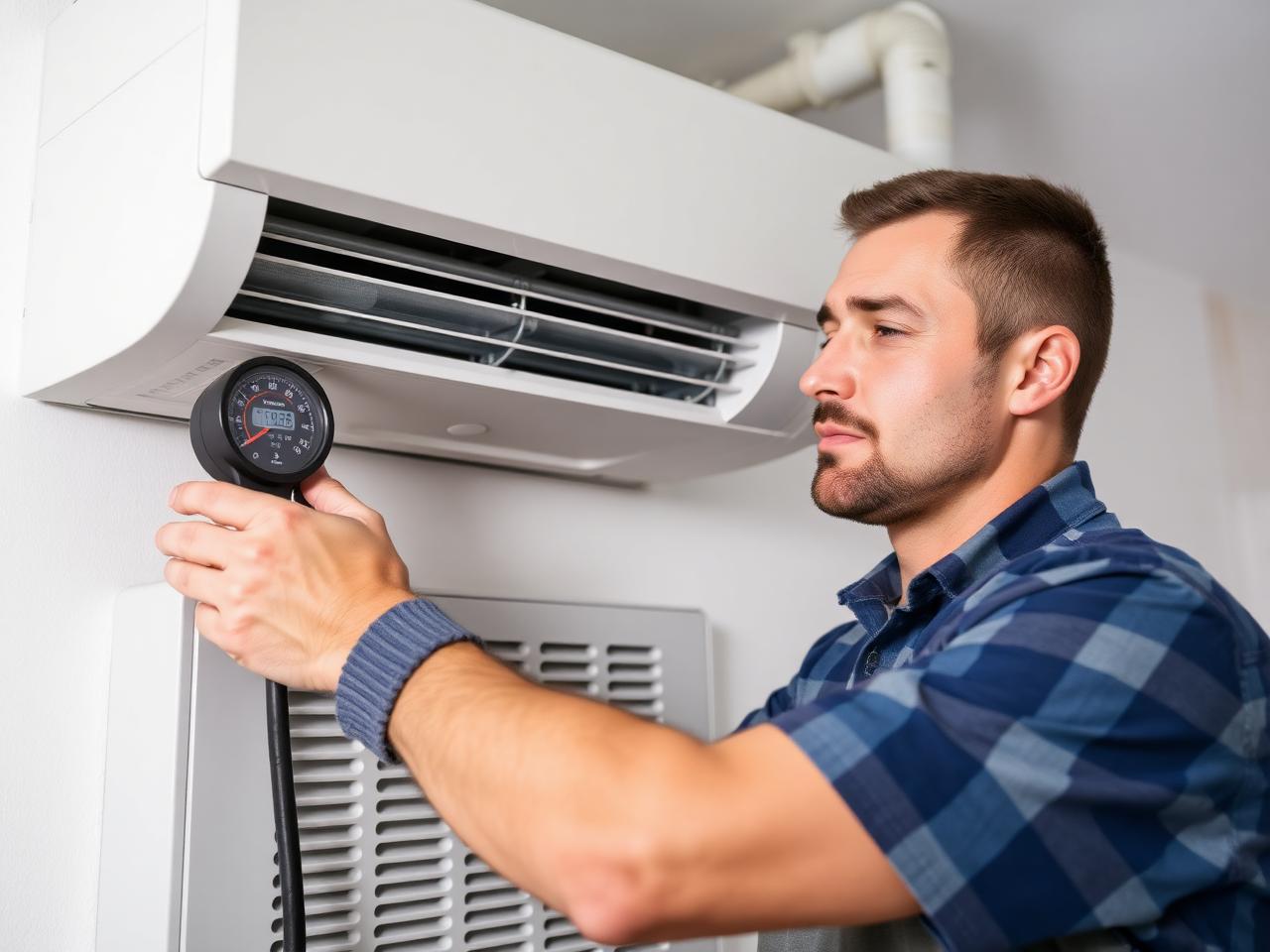 HVAC Maintenance Service performed by a Fann Heating and Cooling technician in Waterford Township, Michigan
